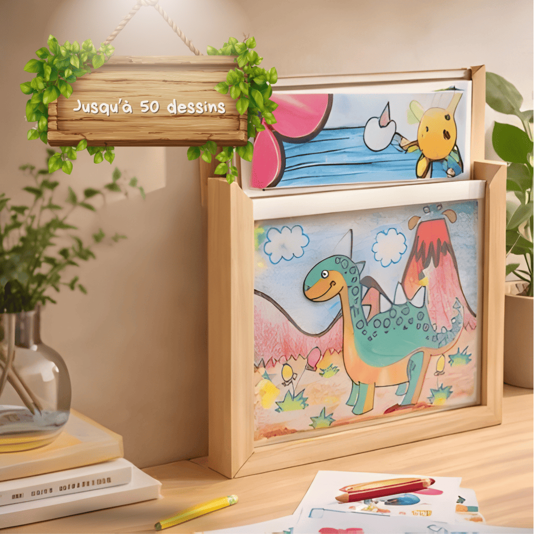 Cadre évolutif pour dessins d'enfants