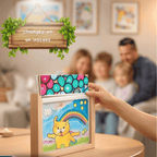 Cadre Évolutif pour Dessins d’Enfants - Stockez & Exposez jusqu’à 50 Créations - Mon Souvenir Bébé