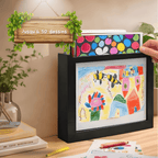 Cadre Évolutif pour Dessins d’Enfants - Stockez & Exposez jusqu’à 50 Créations - Mon Souvenir Bébé